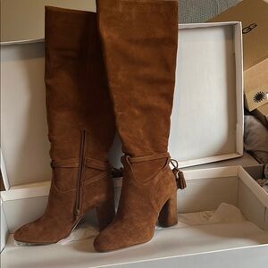 Elegant Brown Knee-High Women's Boots